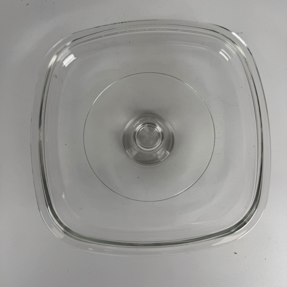 Pyrex A7C Clear Glass Replacement Lid 7.5 Inch Square for Corning Ware Casserole